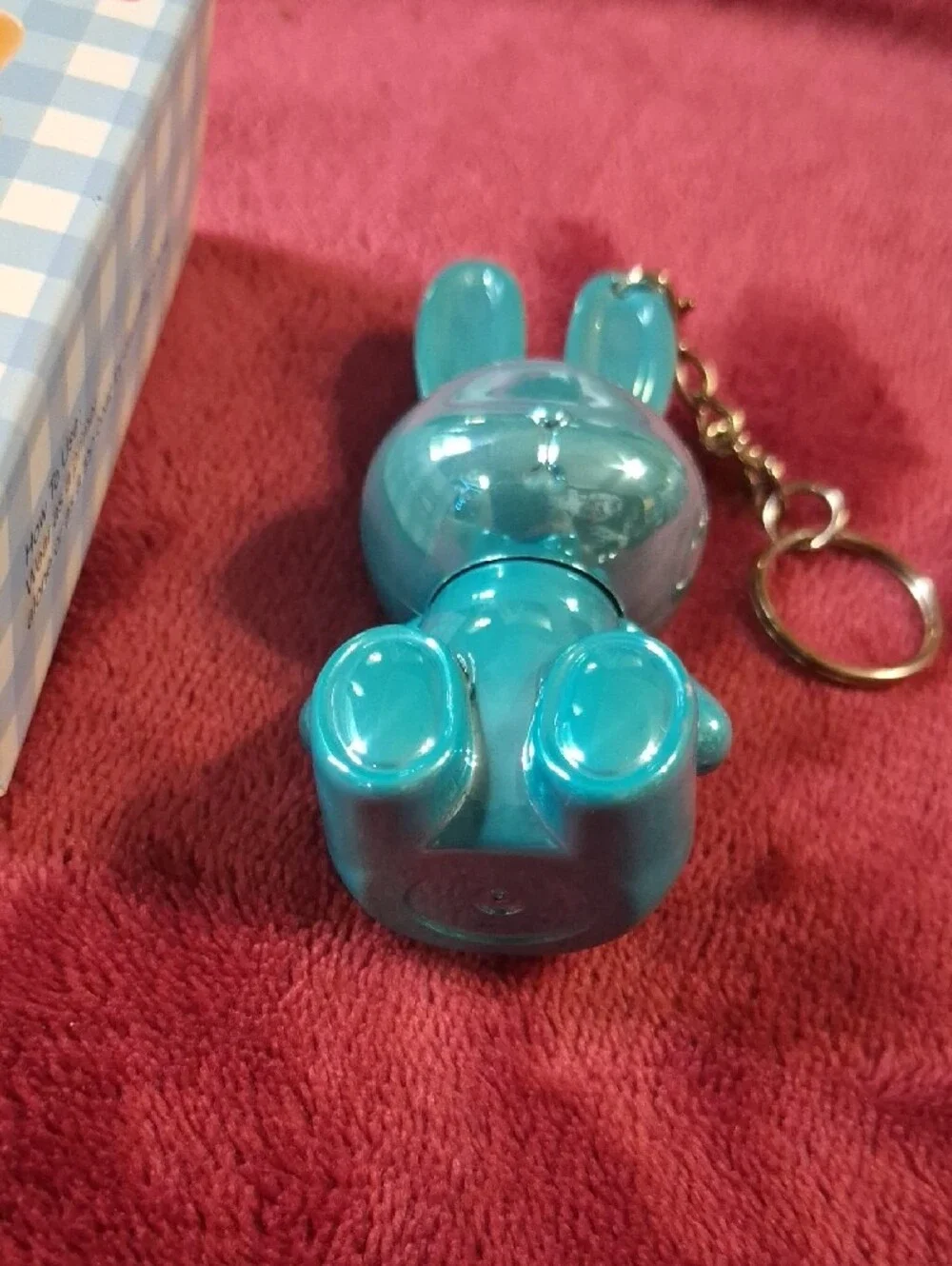 Kati Bunny Lip Gloss Keychain - Teal